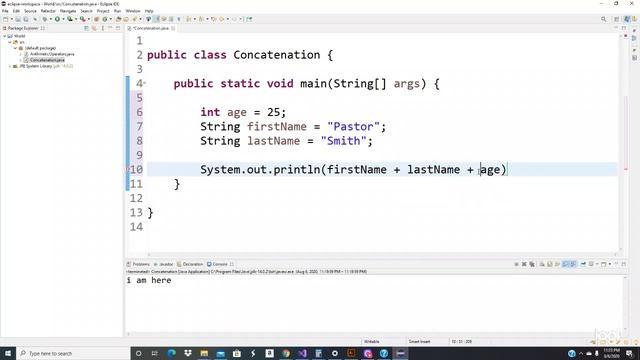 Java programming tutorial 05 - Concatenation смотреть онлайн