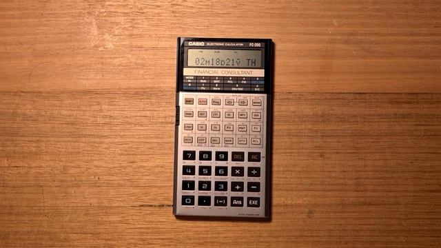 Casio FC-200 - Financial Consultant Calculator From 1987