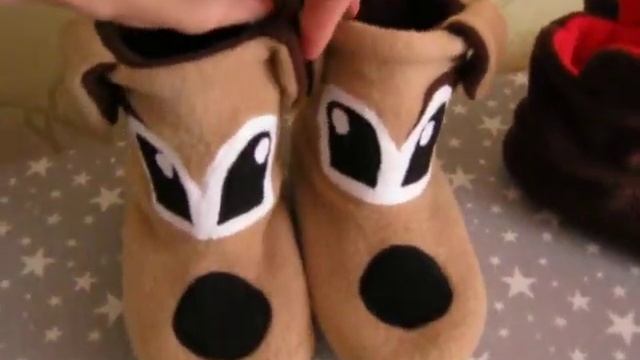 Тапочки из флиса . смотреть онлайн