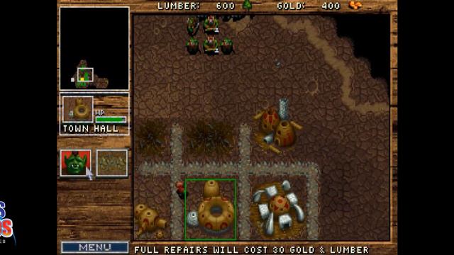 Warcraft Orcs and Humans-02 (1994) orc campaign mission 4-5 GamesCosmos смотреть онлайн