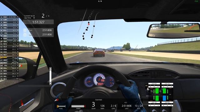 Assetto Corsa GT-86 at Mugello on-line race. смотреть онлайн