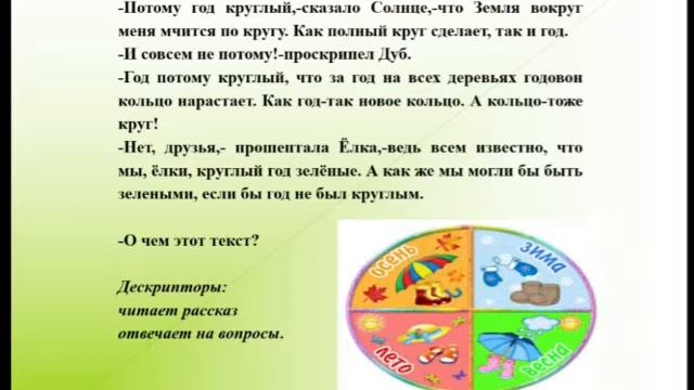 Тема урока: "Круглый год " смотреть онлайн