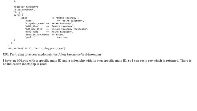 Wordpress: Custom taxonomy returns 404 even with saving permalinks смотреть онлайн