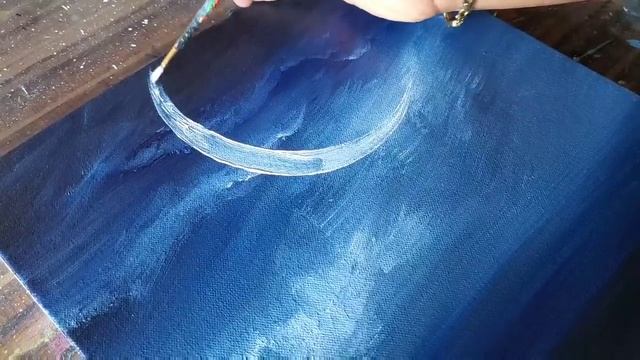 Moon / Galaxy / Pine Trees / Acrylic Painting Demo / Step by Step / Daily Art Therapy / Day #0302 смотреть онлайн