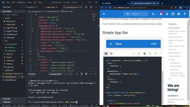 ** TAGALOG** React JS Tutorial #4 - Navbar using Material-UI смотреть онлайн