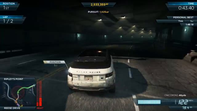 NFS Most Wanted 2012: "Off The Grid" Circuit Race 1:38.35 - Land Rover Evoque Fully Modded Pro смотреть онлайн