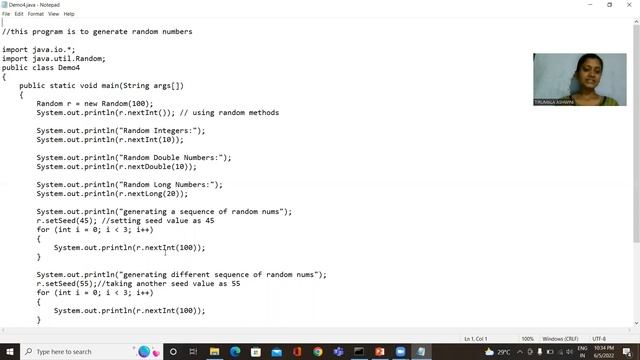Generating random numbers using random class in java смотреть онлайн