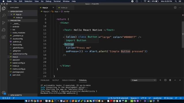 Belajar React Native : Props смотреть онлайн