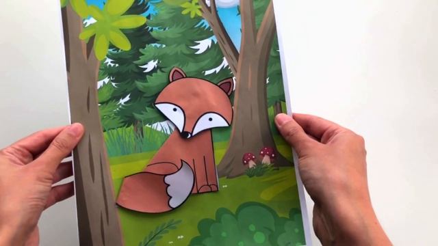 Поделки из бумаги для детей "В лесу. Дикие животные" Аппликации своими руками смотреть онлайн