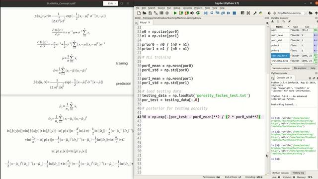parametric gaussian classification 1D смотреть онлайн
