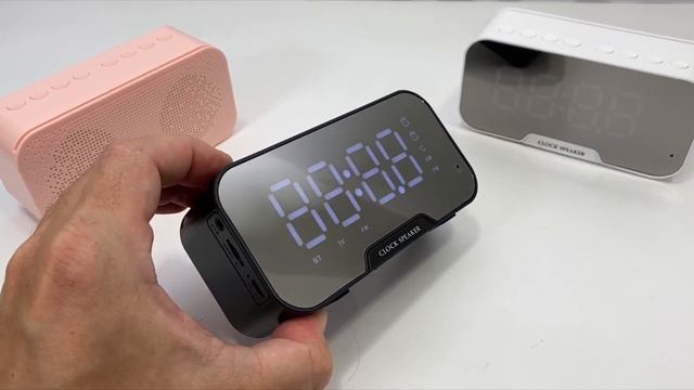 Портативная Bluetooth колонка/блютус колонка с алиэкспресс, озон. Колонка- настольные часы. смотреть онлайн