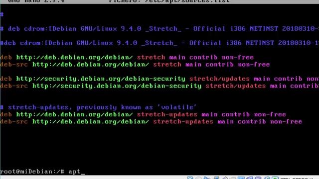 Configuración de Repositorios Debian Stretch смотреть онлайн