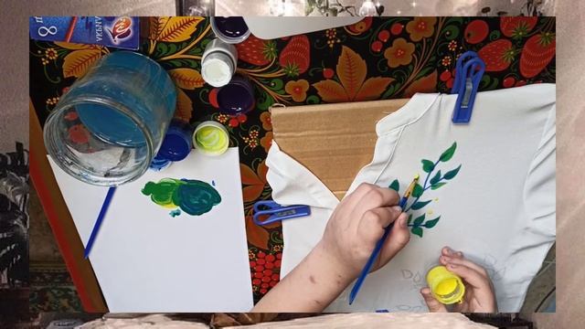 РИСУЮ НА ОДЕЖДЕ АКРИЛОМ. смотреть онлайн