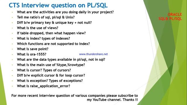 Oracle , PLSQL смотреть онлайн