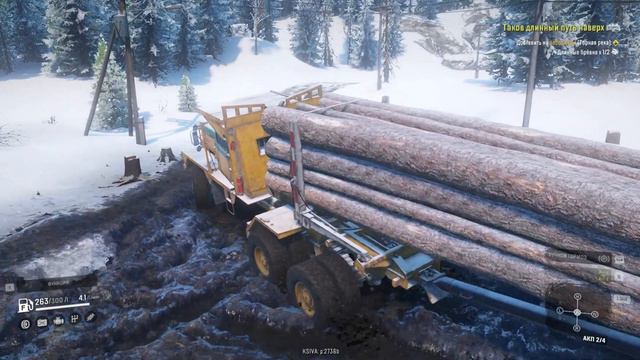 Таков длинный путь на верх - Snow Runner #91 смотреть онлайн
