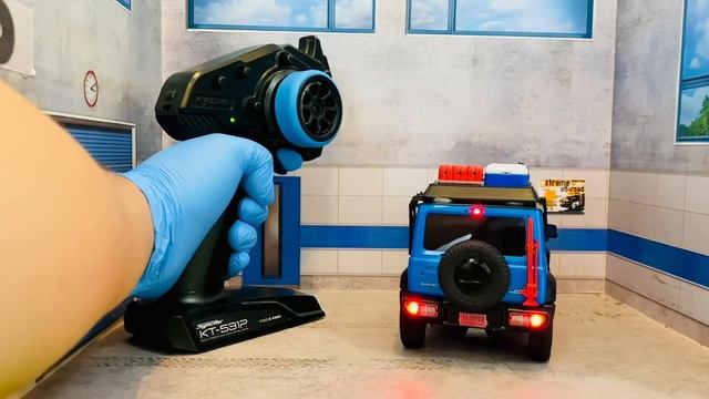 MINI-Z 4×4 Readyset. SUZUKI Jimny Sierra Brisk Blue Metallic.