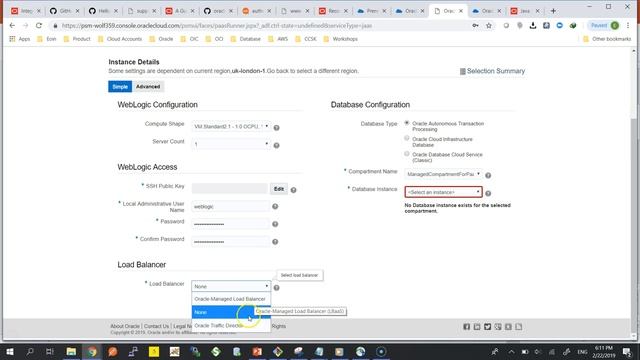 Weblogic Server (Java Cloud Service) Install on Oracle Cloud Infrastructure. смотреть онлайн