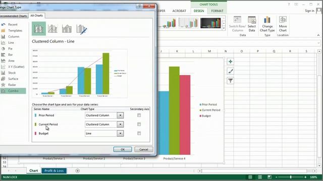 How to Make a Combination Chart in Microsoft Excel : Microsoft Excel Help смотреть онлайн
