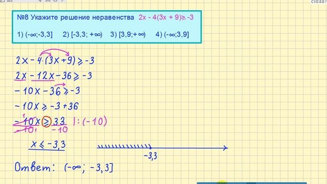 Как набрать 8 баллов на ОГЭ по математике. №8 (1 часть) смотреть онлайн