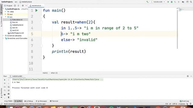 Kotlin rangeTo() with when in hindi part -104 смотреть онлайн