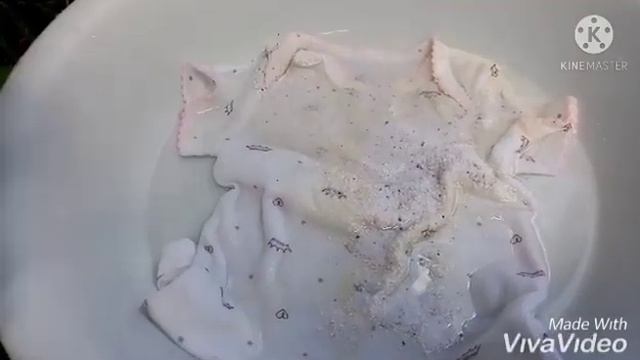 The easy way to remove yellow stain without using Zonrox/Clorine #easy #remove #stain #clothe #ukay смотреть онлайн