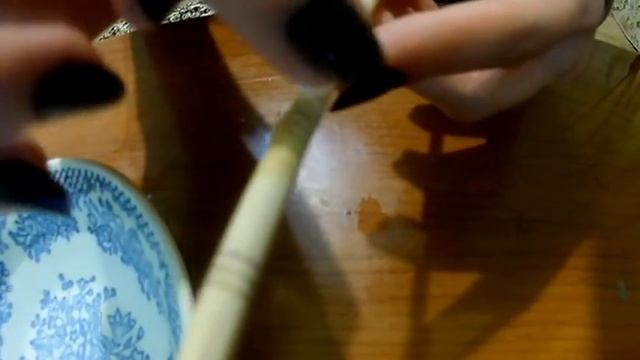 Заколка из китайской палочки. Украшение в стиле пейп-арт. смотреть онлайн