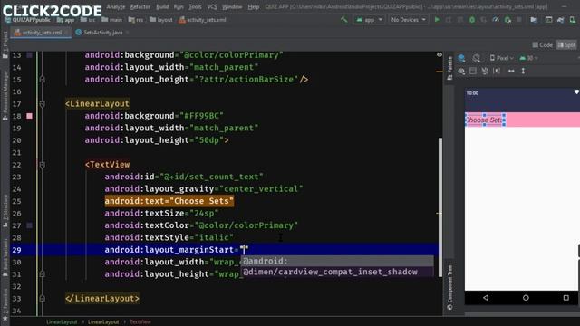 How to create Grid View in Android studio | How to make grid view in android studio | Quiz App смотреть онлайн