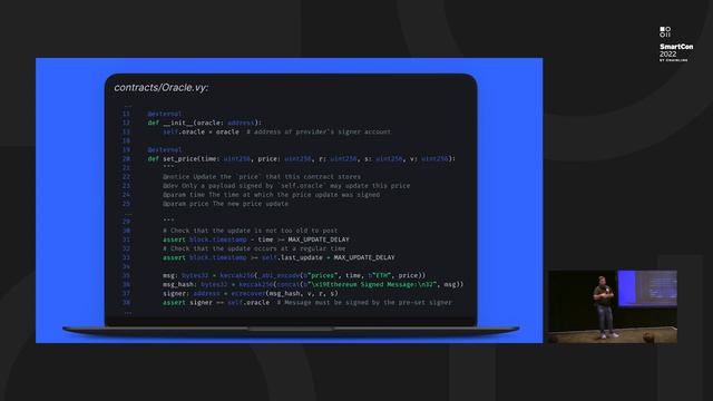 How Chainlink Works Under the Hood - In Vyper | Bryant Eisenbach at SmartCon 2022 смотреть онлайн