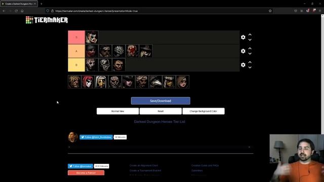 Torchless Hero Tier List: Darkest Dungeon смотреть онлайн