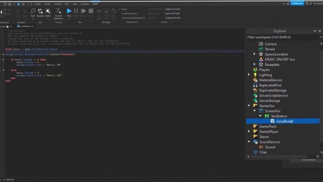 Как добавить музыку в игру + GUI В Роблокс Студио (ПЕРЕЗАЛИВ) смотреть онлайн