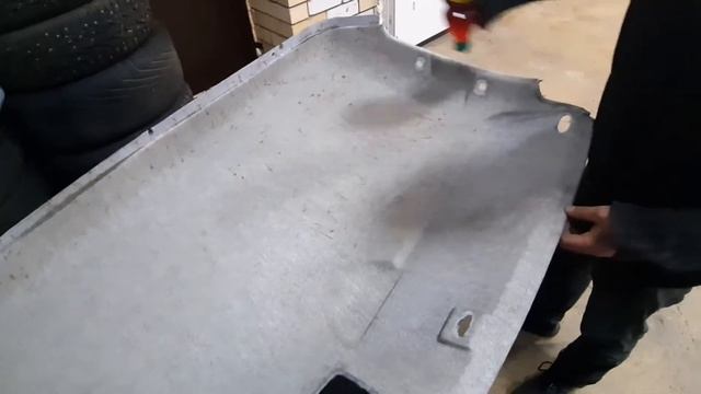 Перетяжка потолка автомобиля Газель 2020, карпетом. смотреть онлайн