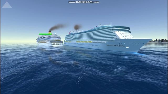 Two Cruise Ships collide - Cruise Ship Handling смотреть онлайн