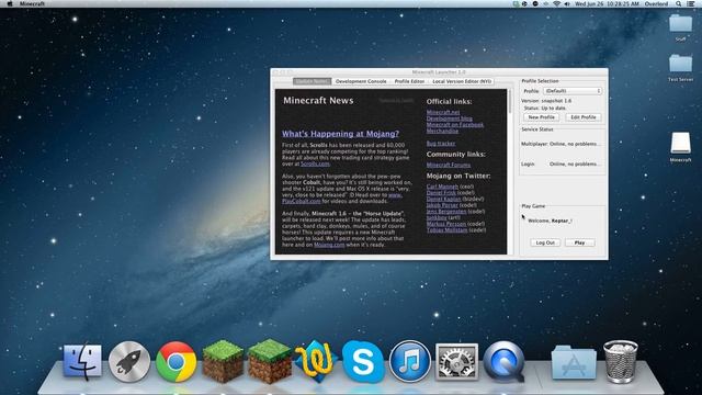 Downloading Minecraft 1.6 Launcher смотреть онлайн
