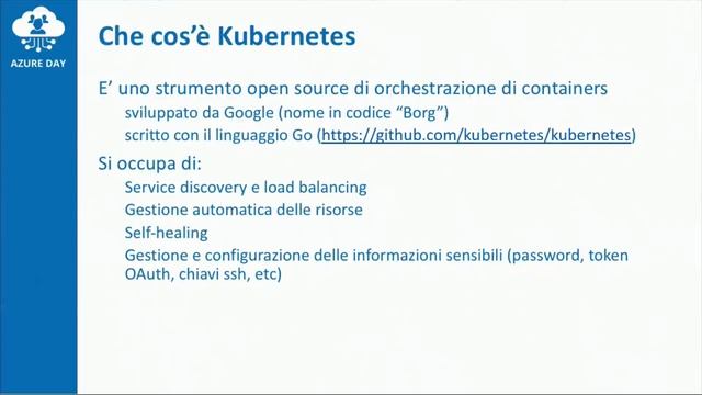 Azure Day Rome 2019: Utilizzare Azure Kubernetes Service per i nostri database Sql Server смотреть онлайн