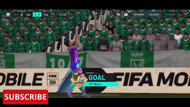 BEST RW 108 RATED LIONEL MESSI GAMEPLAY REVIEW FIFA MOBILE TOTT смотреть онлайн