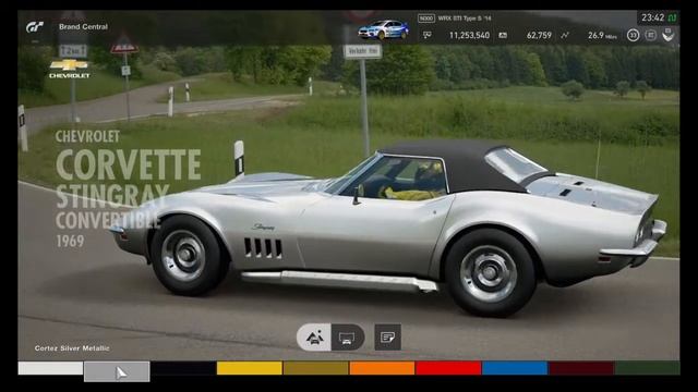 Gran Turismo™SPORT - Chevrolet Corvette Stingray Convertible 1969 Showcase and info смотреть онлайн