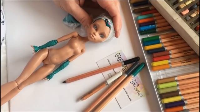 Nefera de Nile OOAK Monster High Custom doll by Prodolls. Part1 repaint, make up смотреть онлайн