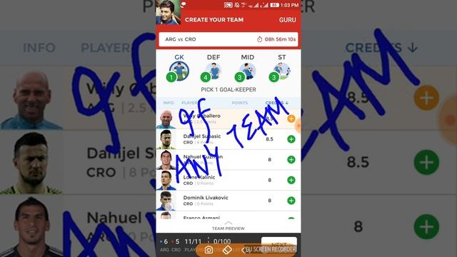 ARGENTINA VS CROATIA DREAM11 FANTASY FOOTBALL TEAM ( ARG VS CRO) PROBABLE PLAYING 11 смотреть онлайн
