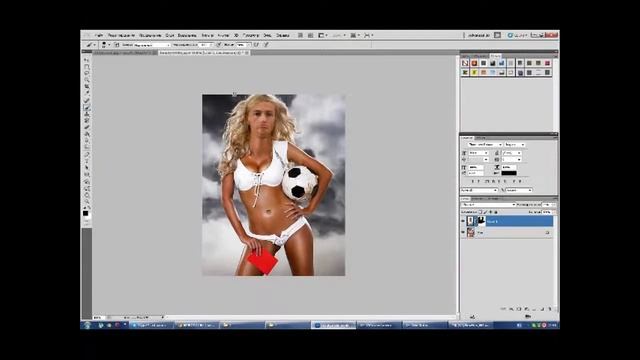 идеальный футболист в Photoshop CS6