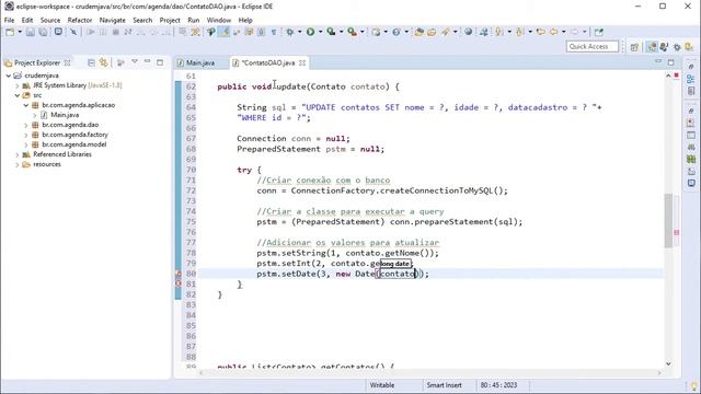 Como fazer Update em Java CRUD - Parte 06 смотреть онлайн