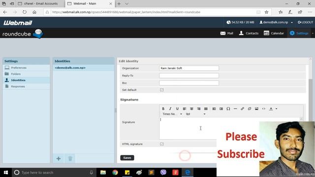 Create New Email from cPanel and Customize the Signature in Webmail смотреть онлайн