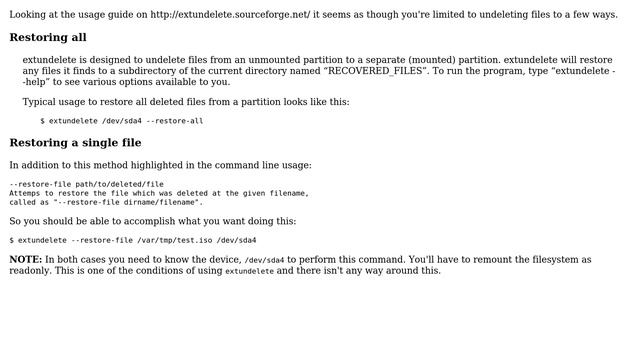Unix & Linux: undelete a just deleted file on ext4 with extundelete (3 Solutions!!) смотреть онлайн
