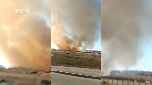 В Екатернибурге горят поля смотреть онлайн