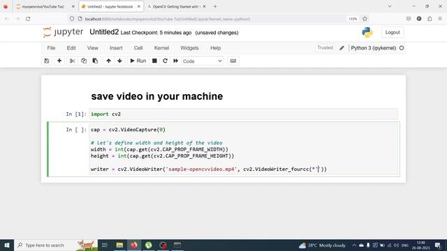 OpenCV Tutorial For Beginners 18: Record Video from Webcam and Save it | Python | OpenCV смотреть онлайн