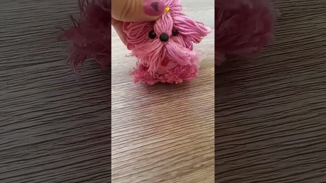 Собачка из ниток для вязания ?❤️ смотреть онлайн