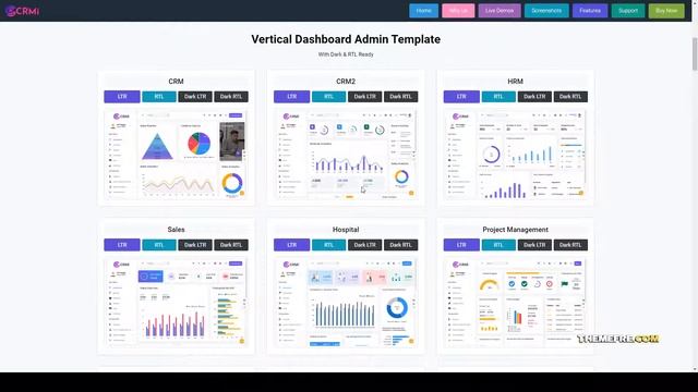 CRMi - Bootstrap 5 Admin Dashboard Template sass dashboard 15 смотреть онлайн