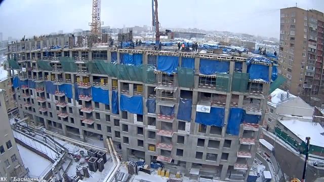 Таймлапс Басманный 5. Неделя 04 дек. - 11 дек. 2016 г. Камера 1 смотреть онлайн