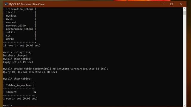 Create Databases In MySql-1, Practically смотреть онлайн