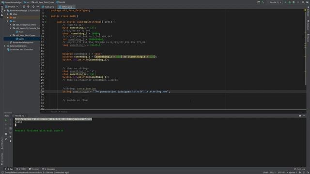 Java Data Types Part 3 (String, char, double float) in English смотреть онлайн