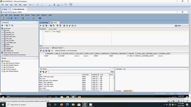 Display user in oracle смотреть онлайн